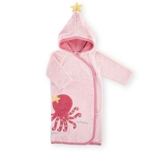 Koala Baby Girls Pink Octopus Bath Robe 0-9M